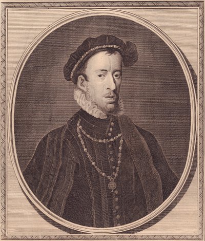 Portret van Thomas Howard, 4e Hertog van Norfolk (1536-1572), kopergravure door John Goldar (1729-1795) door Unbekannt Unbekannt