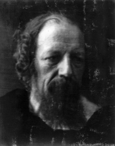 Portret van de dichter Alfred Lord Tennyson door Unbekannt Unbekannt