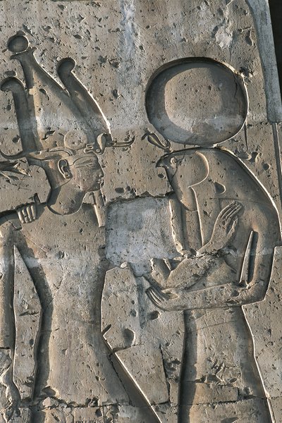 Reliëf in dodentempel van Seti I door Unbekannt Unbekannt