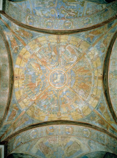 Scènes uit het leven van Jezus, fresco van kruisgewelf, Braunschweig Kathedraal, Duitsland door Unbekannt Unbekannt