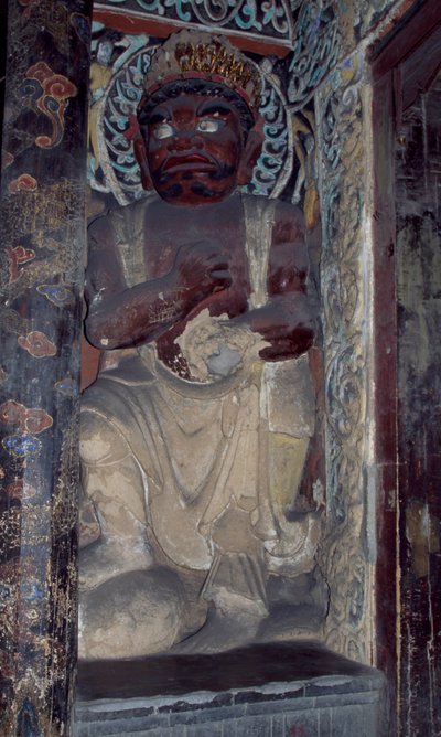 Beeldhouwwerk van het Yungang Klooster, nabij Datong, China door Unbekannt Unbekannt