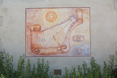 Zonnewijzer, meridiaan, Aiello del Friuli, Friuli, Italië door Unbekannt Unbekannt