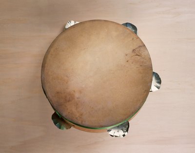 Tammorra, percussie-instrument gebouwd in de werkplaats van de luthier Pasquale Scala in Praiano, Campania, Italië, 20e eeuw door Unbekannt Unbekannt