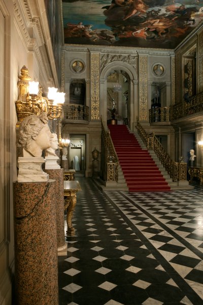 De Geschilderde Hal, Chatsworth House, Derbyshire door Unbekannt Unbekannt