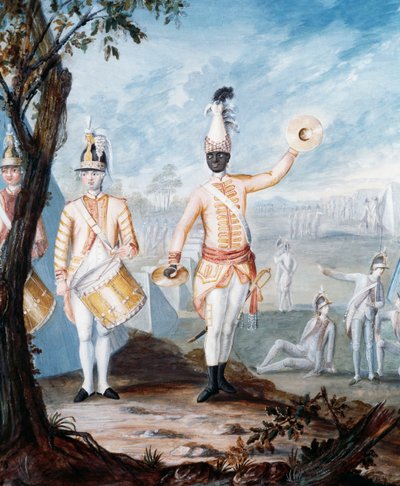 Uniformen van de Franse infanterie tijdens de Amerikaanse Onafhankelijkheidsoorlog, gouache door Nicolas Hoffmann, VS door Unbekannt Unbekannt