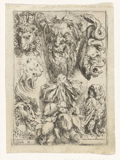 Dierenkoppen en een vruchtentros door Lieven Mehus