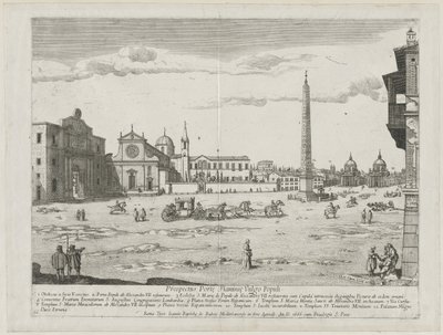 "Prospectus Locurum Urbis Romae Insign[ium]" door Lievin Cruyl