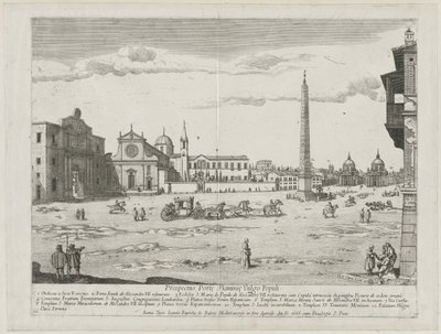 Prospectus Locurum Urbis Romae Insignium, 1666 door Lievin Cruyl