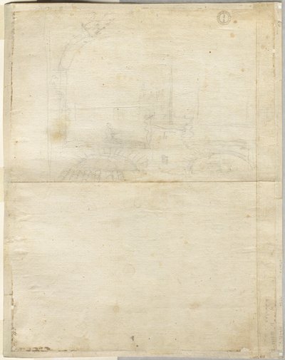 Schets voor San Giovanni in Laterano, 1664 door Lievin Cruyl