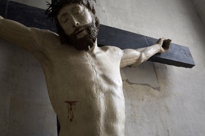 Christus aan het kruis (detail) door Ligier Richier