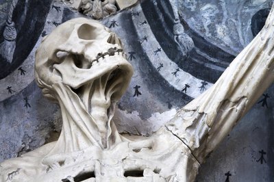 Gevild, of Het Skelet, (detail) door Ligier Richier
