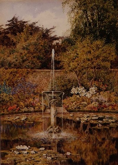 Een oude watertuin door Lilian Stannard