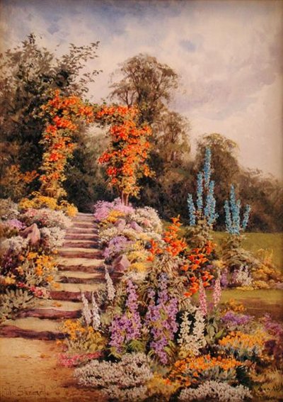 Tuin met Trappen door Lilian Stannard