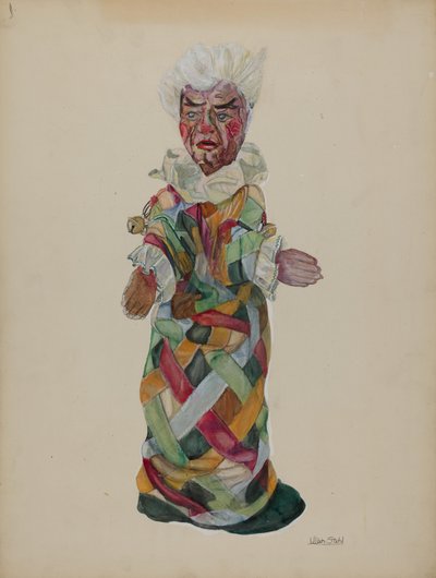 Clown handpop door Lillian Stahl