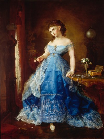 We Both Must Fade Mrs. Fithian, 1869 door Lilly Martin Spencer