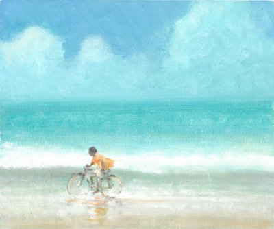 Jongen op een Fiets, 2015 door Lincoln Seligman