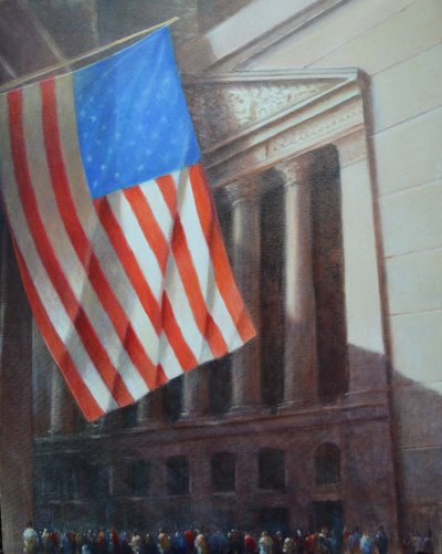 New York Stock Exchange door Lincoln Seligman