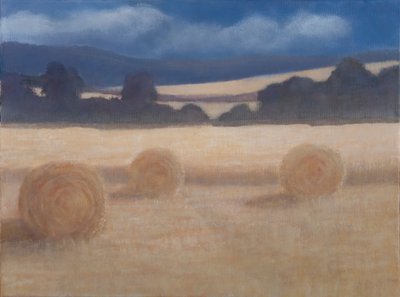 Twee Hooibalen, 2012 door Lincoln Seligman