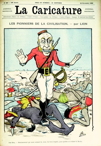 Pioniers van de beschaving, John Bull brengt vrede en beschaving naar de wereld, omslag van 