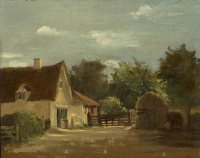 Cottage, ca. 1850 door Lionel Constable