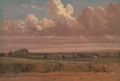 Landschap met korenveld, ca. 1850s door Lionel Constable