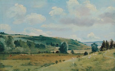 Zomerlandschap bij Dedham door Lionel Constable