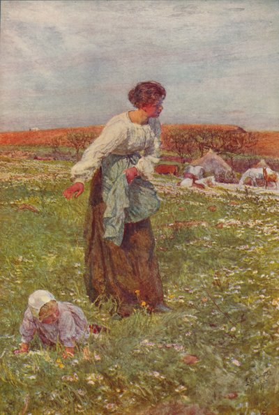 De moeder en kind, c. 1903, c. 1915 door Lionel Percy Smythe