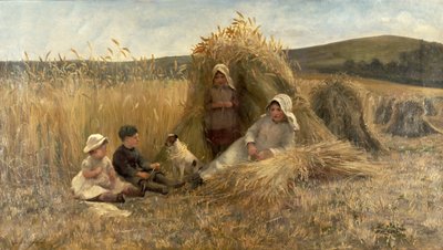Jonge oogsters door Lionel Percy Smythe
