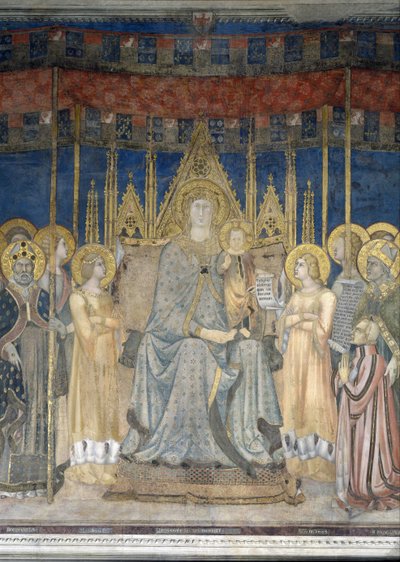 Maestà, 1317 door Lippo Memmi