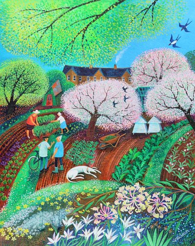 Slaperige hond door Lisa Graa Jensen
