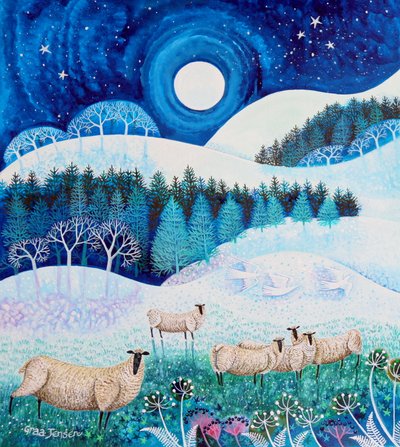 Frostige schapen door Lisa Graa Jensen