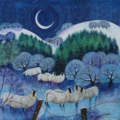 Winter Downland Schapen, 2024 door Lisa Graa Jensen