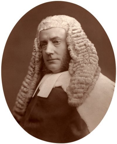 Hon John Walker Huddleston, Baron van de Schatkist, 1876 door Lock and Whitfield