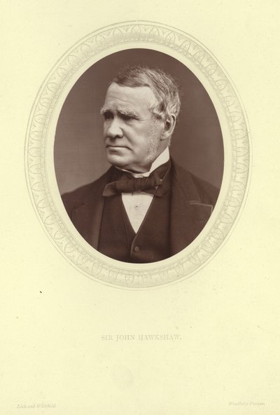 Portret van Sir John Hawkshaw door Lock and Whitfield