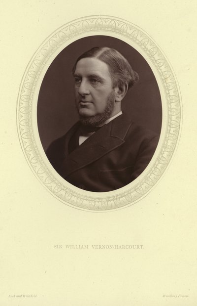 Portret van Sir William Vernon Harcourt door Lock and Whitfield
