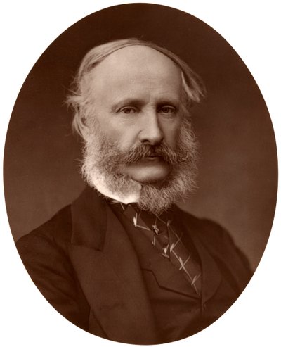 Sir James Macnaghten Hogg, Bart, MP, KCB, Voorzitter van de Metropolitan Board of Works, 1876 door Lock and Whitfield