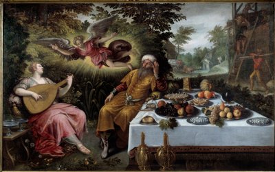 IJdelheid van rijkdom of melancholische ellende door Lodewijk Toeput
