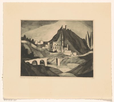 Corte I door Lodewijk Schelfhout (signed by artist)