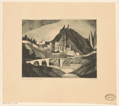 Corte I door Lodewijk Schelfhout (signed by artist)