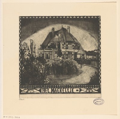Het Maereltje door Lodewijk Schelfhout (signed by artist)