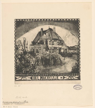 Het Maereltje door Lodewijk Schelfhout (signed by artist)