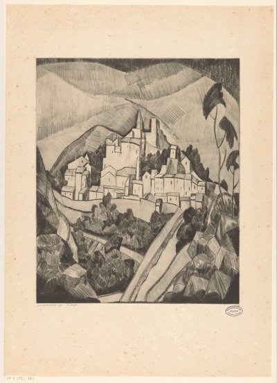 Les Angles I door Lodewijk Schelfhout (signed by artist)