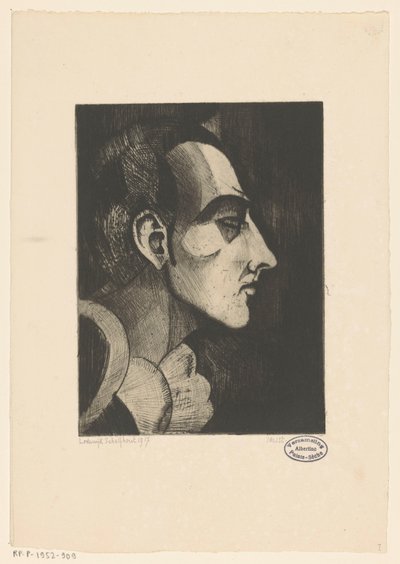 Pierrot door Lodewijk Schelfhout (signed by artist)