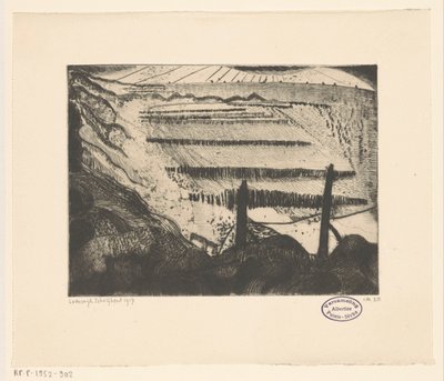 Strand van Domburg door Lodewijk Schelfhout (signed by artist)