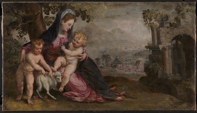 Maria met Jezus en Johannes door Lodewijk Toeput