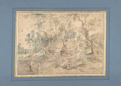 De wagenmenner naar Peter Paul Rubens, 1620 door Lodewijk de Vadder