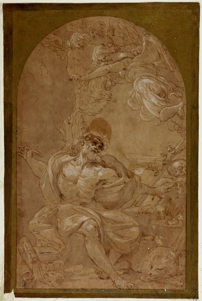 Studie voor Sint-Hieronymus door Lodovico Carracci