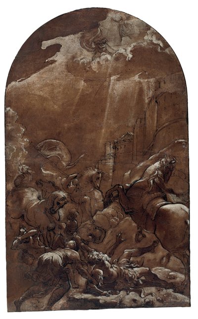 De bekering van Sint Paulus door Lodovico Carracci