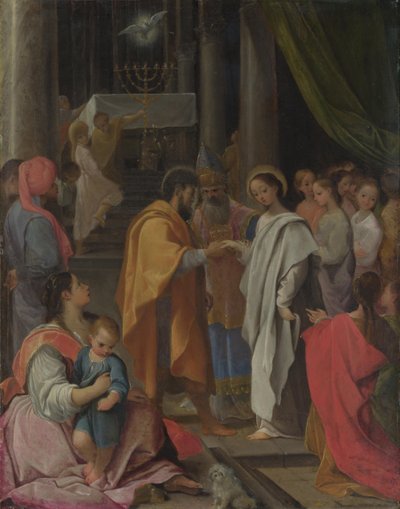 Het huwelijk van Maria en Jozef door Lodovico Carracci