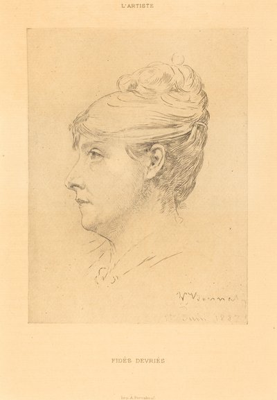 Fidès Devriès door Léon Bonnat